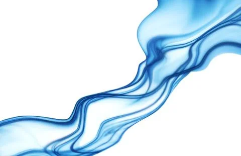 Blue smoke Stock Illustration