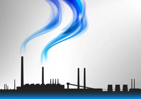 Blue smoke Stock Illustration