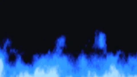 Blue smoke pattern on a dark background with fluid motion Stock Footage 338235600