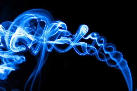 Blue smoke Stock Photos
