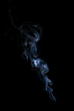 Blue smoke. Stock Photos
