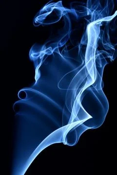Blue smoke Stock Photos