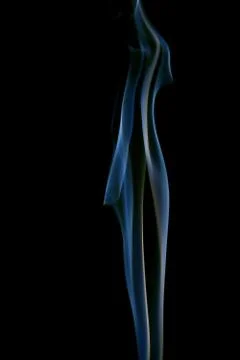 Blue smoke Stock Photos