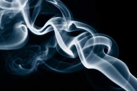 Blue smoke Stock Photos