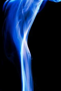 Blue smoke Stock Photos