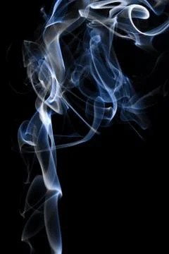 Blue smoke Stock Photos