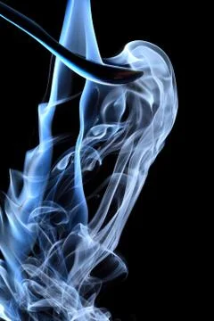 Blue smoke Stock Photos