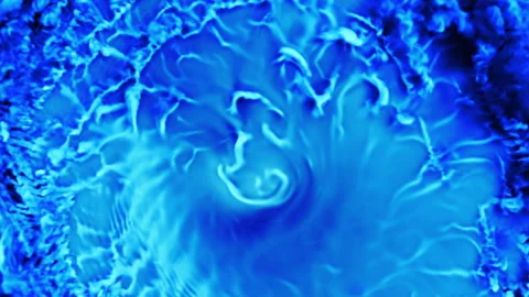 Blue smoke swirl loop effect Stock Footage 261802567