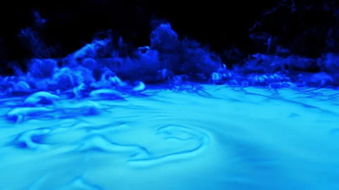 Blue smoke swirl loop effect Stock Footage 261802616