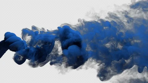 Blue Smoke Trail Stock Footage 161485951