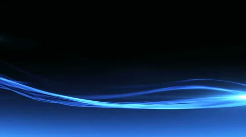 Blue smoke waves move in air Stock Footage 49643350