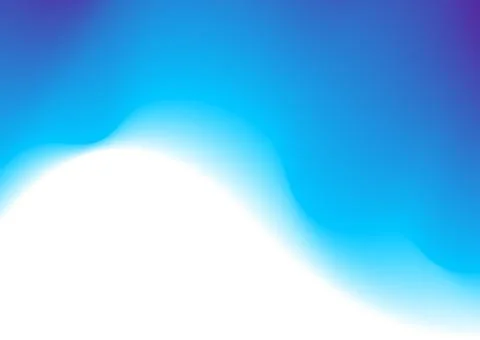 Blue smooth blurred liquid wave on white background Stock Illustration