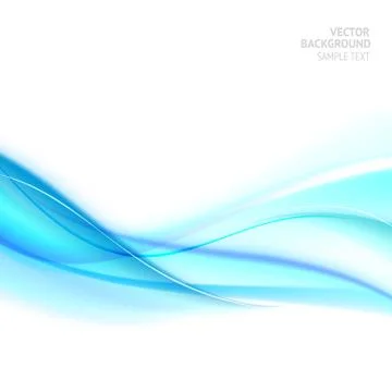 Blue smooth light lines Stock Illustration
