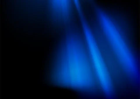 Blue smooth rays abstract flowing background Illustrazione stock