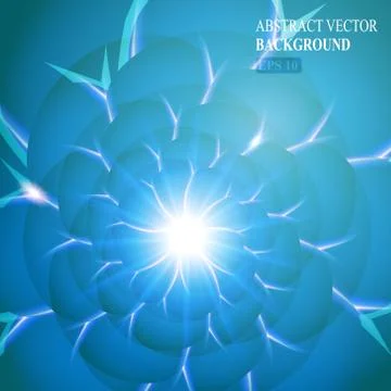 Blue smooth twist light lines vector background. Eps 10 Stock Illustration