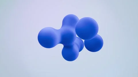 Blue smoothly flowing liquid Stock Footage 342279930
