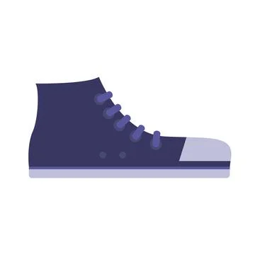 Blue Sneaker Icon Vector Illustration Stock Illustration