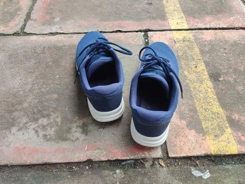 Blue sneaker 写真素材