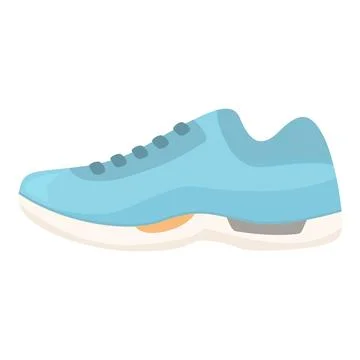 Blue sneaker for running training workout fitness and sports Illustrazione stock