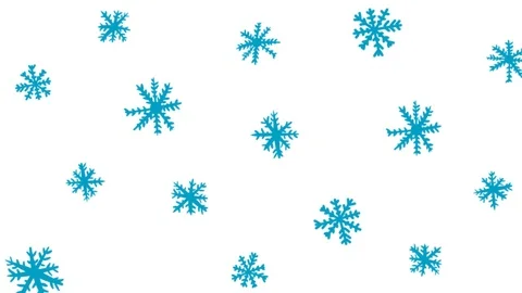 Blue snow and white background Stock Footage 109445833