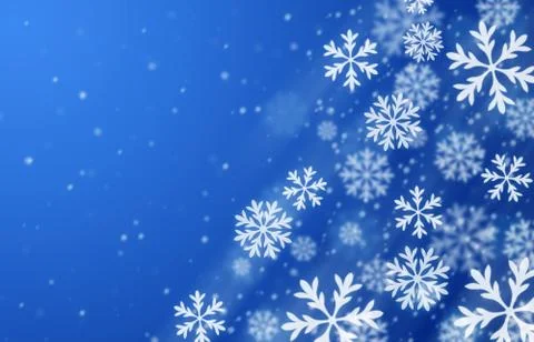 Blue snow background Stock Illustration