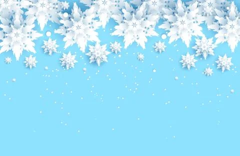Blue snow background Stock Illustration
