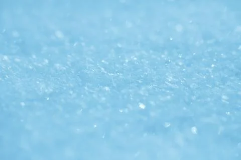 Blue snow background, very tiny focus Stock Photos