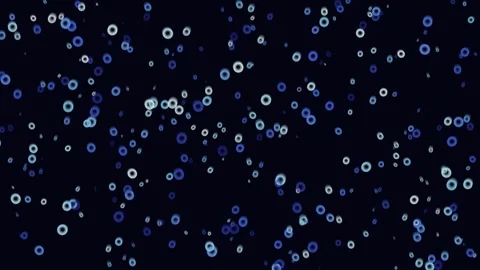 Blue Snow Bokeh on Black Background Stock-Footage 340986990