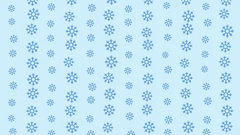 Blue snow doodle seamless winter pattern background Stock Footage 320117434