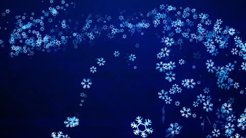 Blue snow flake animation background Stock Footage 172341760