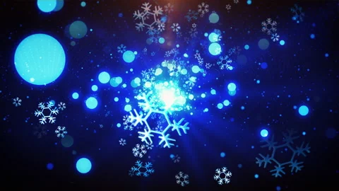 Blue snow flake loop animation Stock Footage 171893878