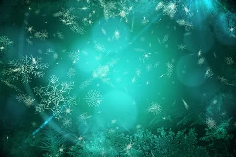 Blue snow flake pattern design Stock Photos