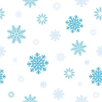 Blue snow pattern Stock Illustration