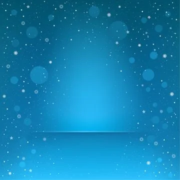 Blue snow podium Stock Illustration