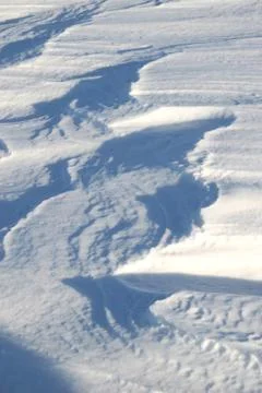 Blue snowdrift Stock Photos