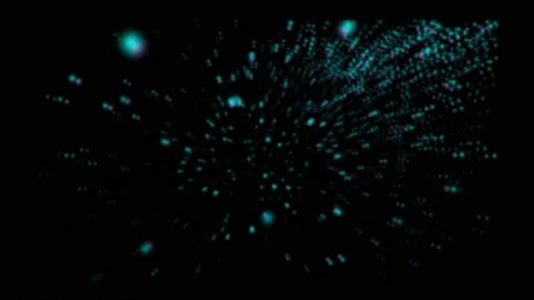 Blue Snowfall Animation. Abstract Winter Background. Stock Footage 209272771