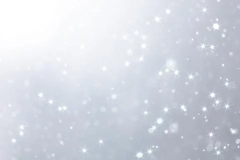 Blue snowfall bokeh background, abstract snowflake background blurred abstrac Stock Illustration