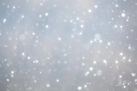 Blue snowfall bokeh background, abstract snowflake background blurred abstrac Stock Illustration
