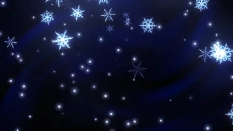 Blue snowflake background in black abstract gradient backgrounds 4k Stock Footage 297471979
