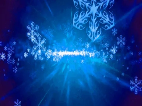 Blue Snowflake Christmas Particles Stock Footage 73617417