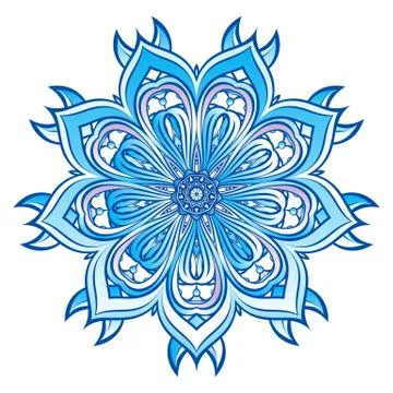 Blue Snowflake design Stock Illustration