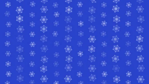 Blue snowflake doodle seamless winter pattern background Stock Footage 320117428