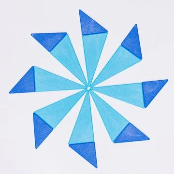 Blue snowflake Stock Illustration