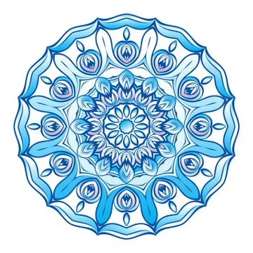 Blue snowflake Illustrazione stock