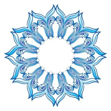 Blue Snowflake Stock Illustration