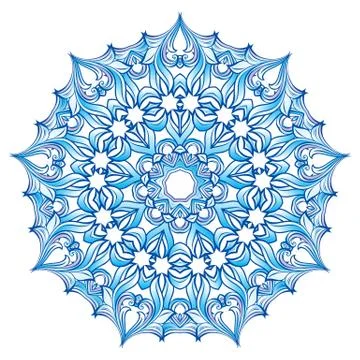 Blue snowflake Stock Illustration