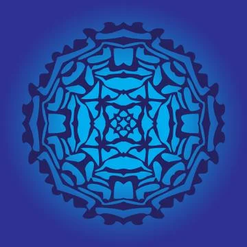 Blue snowflake Stock Illustration