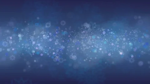 Blue Snowflakes Background Stock Footage 81543082