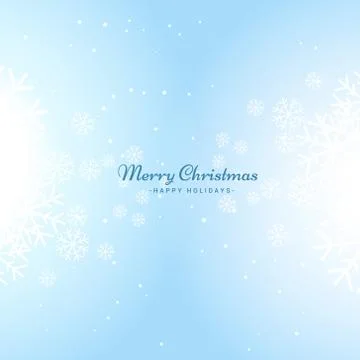 Blue snowflakes background Stock Illustration