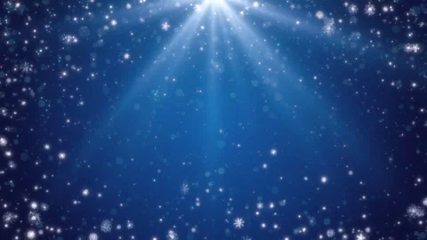 Blue Snowflakes Frame Stock Footage 322111418